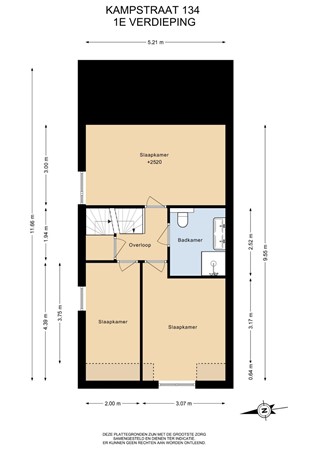 Floorplan - Kampstraat 134, 6413 EG Heerlen